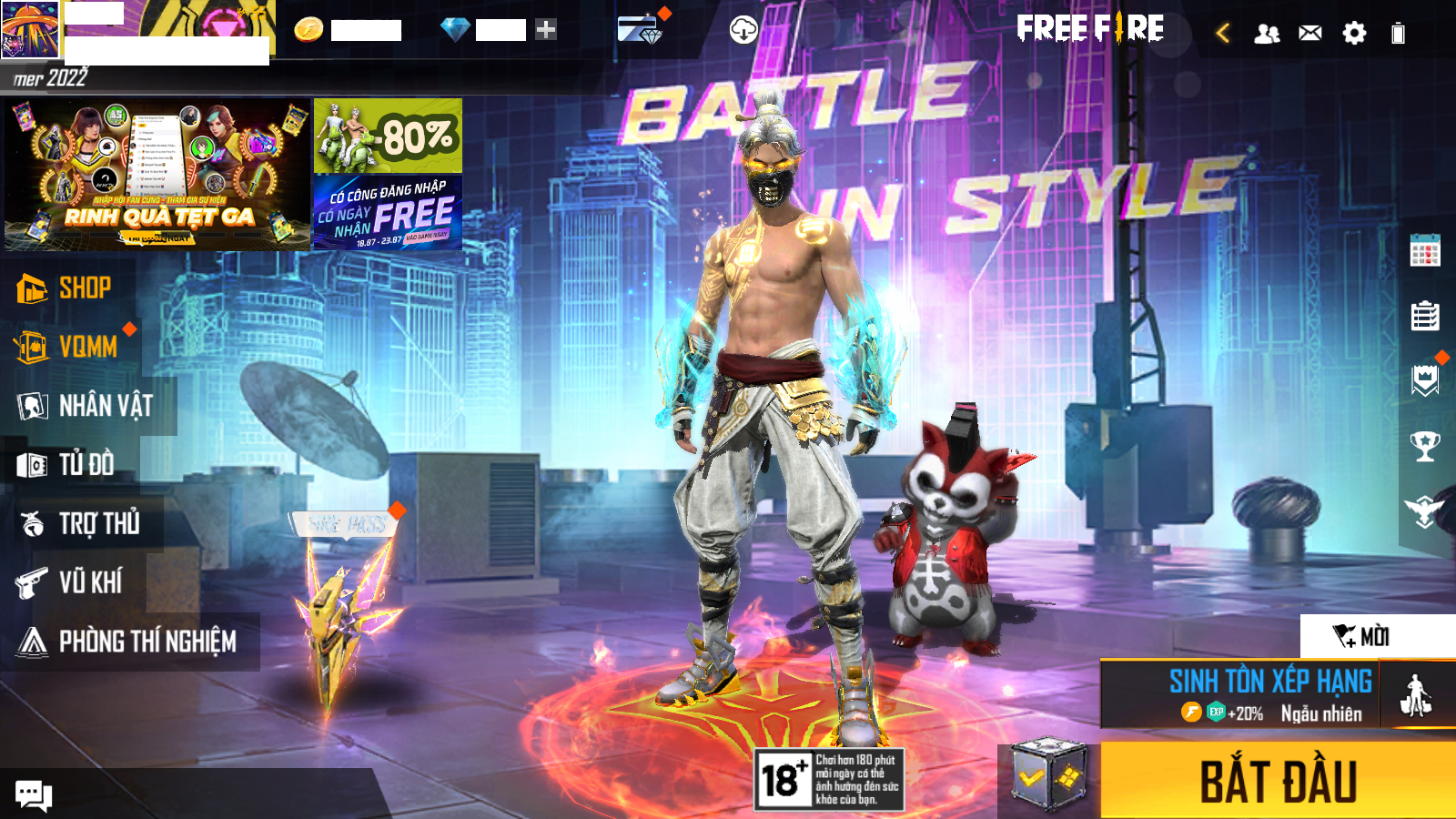 THÔNG TIN CHUNG GAME FREE FIRE